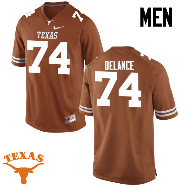 Men #74 Jean Delance Texas Longhorns College Football Jerseys-Tex Orange